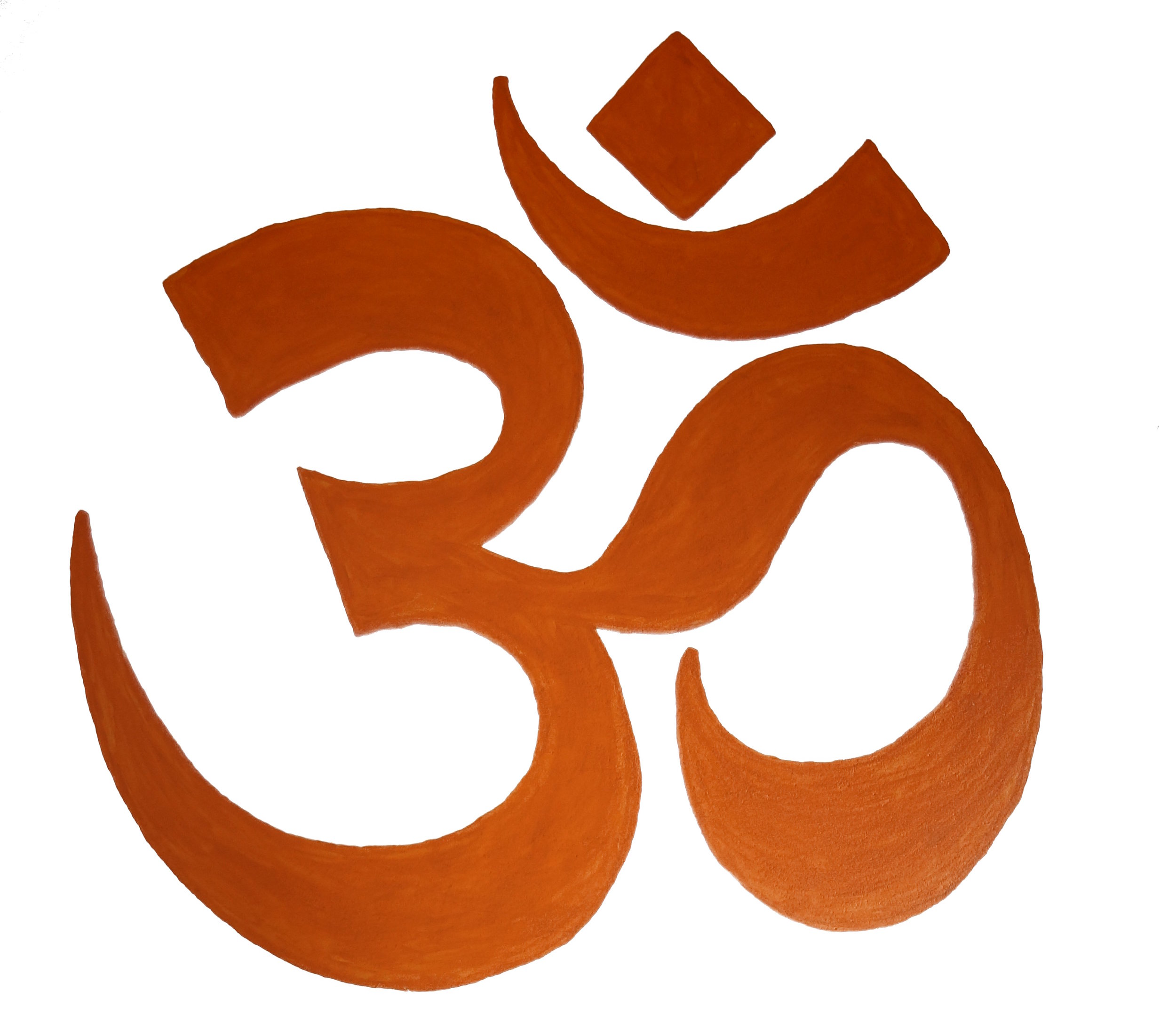 Symbolisches Bild des Omkara, das heilige Om Zeichen aus dem Yoga.