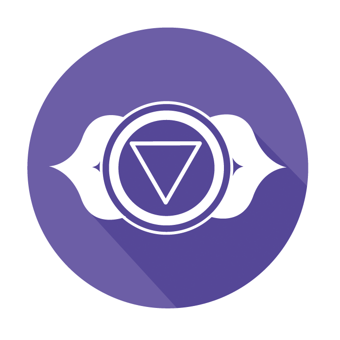 Darstellung des Ajna Chakras, des dritten Auges, als energetisches Zentrum.