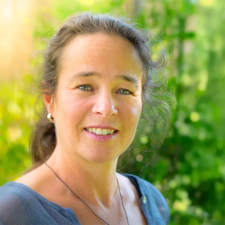 Andrea Klenk im Portrait für ein WellYo-Testimonial.
