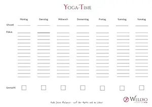 Yoga Time – dein persönliches Planungstool für individuelle Yogazeiten und Übungswahl mit WellYo.